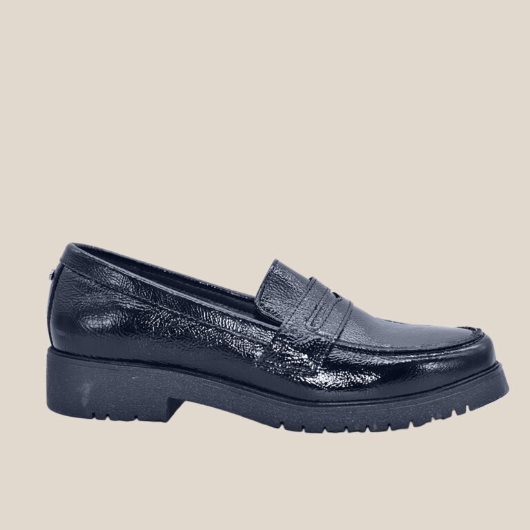MOCASIN 6201 CHAROL NEGRO