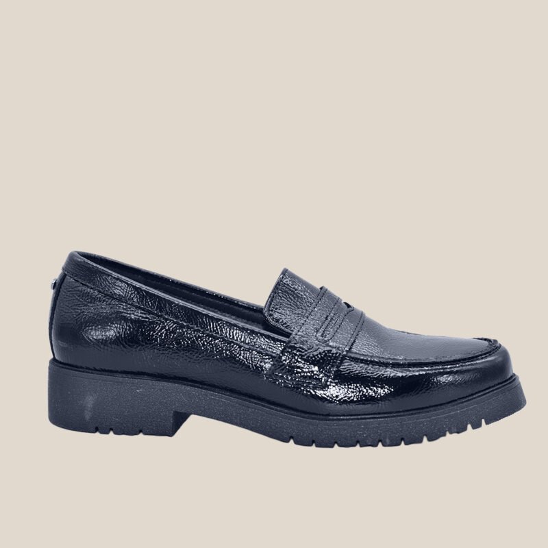 MOCASIN 6201 CHAROL NEGRO